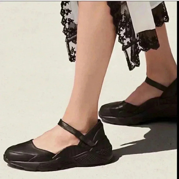 Jeffrey Campbell Dad Sneakers black Leather Module - Picture 1 of 1